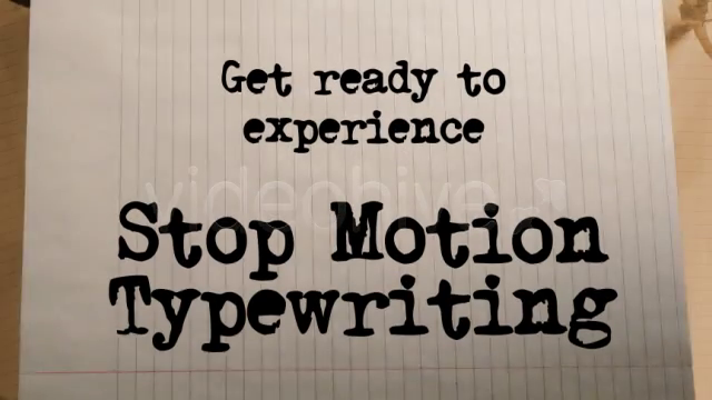 Stop Motion School Paper Typewriting – Free After Effects Templates