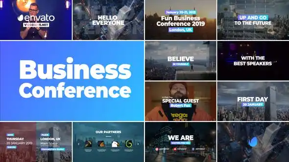 Business Conference Promo – Free After Effects Template
